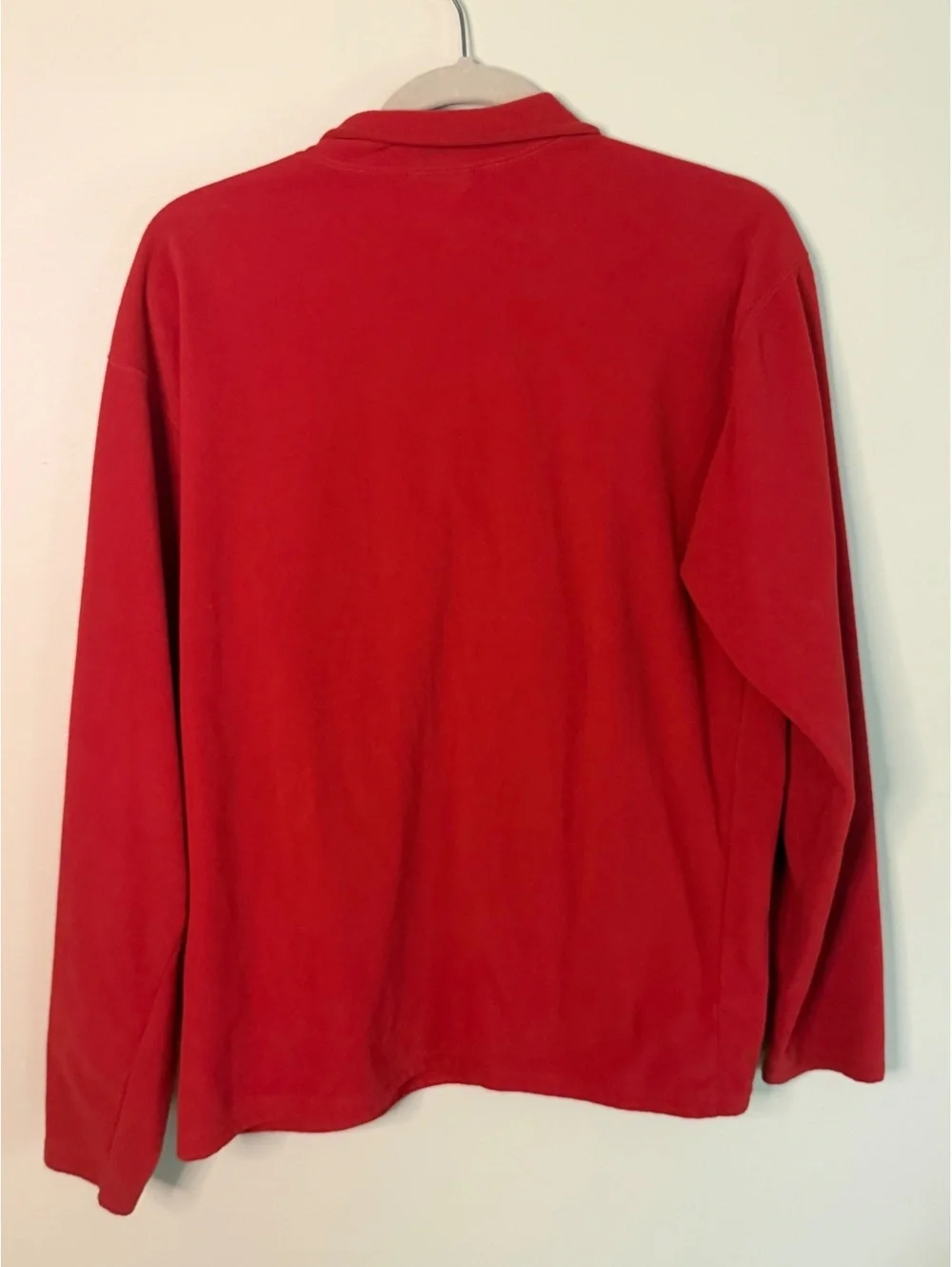 The North Face Red Men's Medium Polyester Fleece Pullover